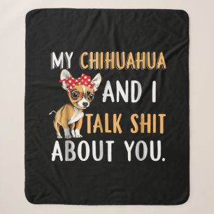 Mein Chihuahua und ich reden über euch Hund Lover Sherpadecke