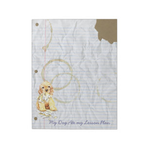 Mein Cocker Spaniel Ate My Lessingplan Notizblock