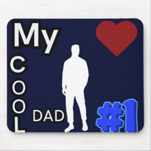 Mein Cooler Vater #1 Dark Blue Mouse Pad Mousepad