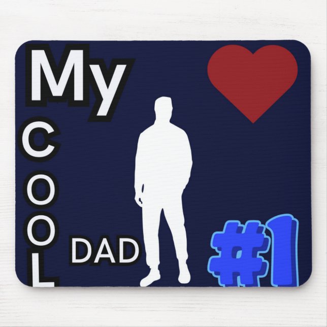 Mein Cooler Vater #1 Dark Blue Mouse Pad Mousepad (Vorne)