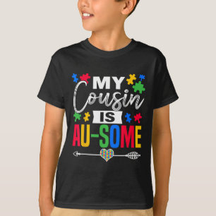 Mein Cousin ist ein "Au-some Autismus Awareness Mo T-Shirt