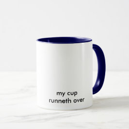 Mein Cup läuft über zwei Tasse