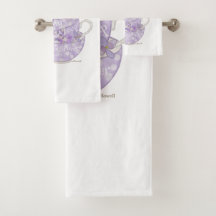 Mein Cup rennt über Handtuch-Set