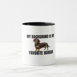 Mein Dachshund ist mein Lieblingsmensch-Mug Tasse