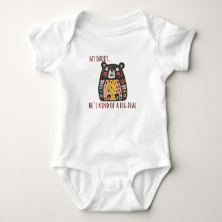 "Mein Daddy"-Botschaft Baby Strampler