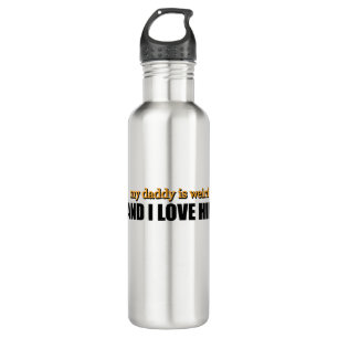 Mein Daddy ist seltsam und ich liebe ihn Lustiges  Edelstahlflasche