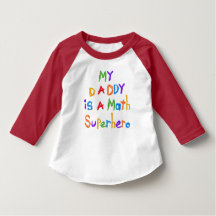Mein Daddy Math Superhero Raglan T-Shirt