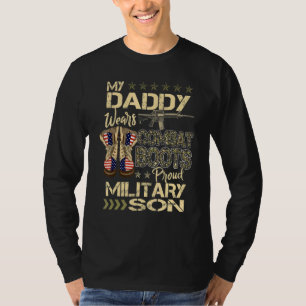 Mein Daddy trägt Kampfstiefel Stolz auf den milit T-Shirt