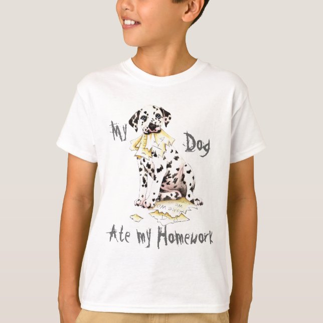 Mein Dalmatiner ate meine Hausaufgaben T-Shirt (Vorderseite)