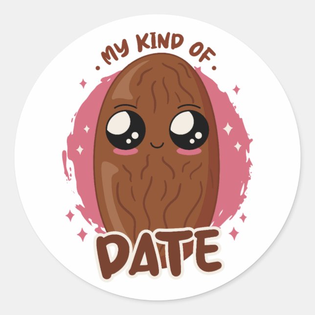 MEIN DATUM KAWAII DATUM OBST NIEDLICHE LEBENSMITTE RUNDER AUFKLEBER (Vorderseite)