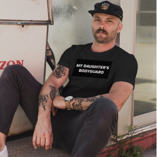 MEIN DAUGHTERS BODYGUARD VATER T - SHIRT T - SHIRT