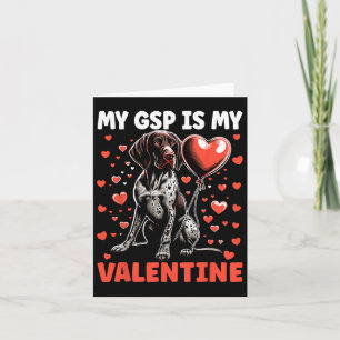 Mein deutscher Kurzzeiger ist mein Valentine-GSP Karte