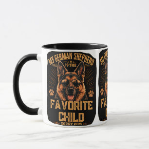 Mein Deutscher Schäferhund ist das Lieblingskind T Tasse