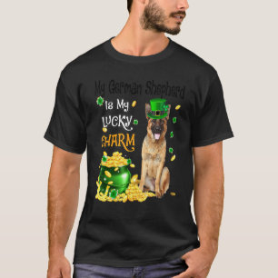 Mein Deutscher Schäferhund ist mein Glücksbringer  T-Shirt