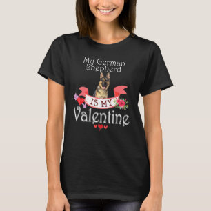 Mein deutscher Schäferhund ist mein Valentinsliebh T-Shirt
