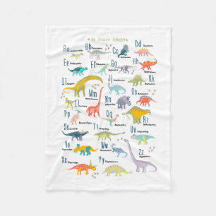 Mein Dinosaur Alphabet Fleecedecke