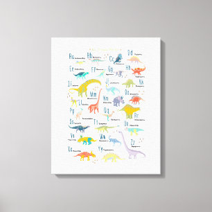 Mein Dinosaur Alphabet Leinwanddruck