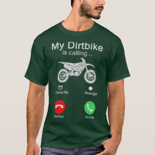 Mein Dirtbike läuft über die Straßenhalle, das Mot T-Shirt