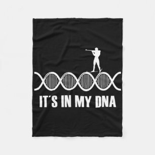 Mein Dna Biathlon Fingerabdruck Skifahren Slogan S Fleecedecke