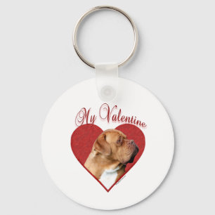 Mein Dogue de Bordeaux Valentine Schlüsselanhänger
