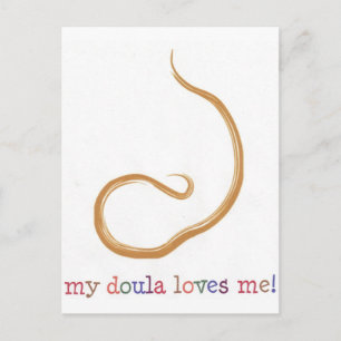 Mein Doula Liebe mich! Postkarte