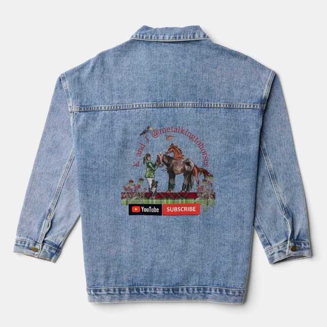 MEIN DU TUBE CHANNEL JEANSJACKE (Rückseite)