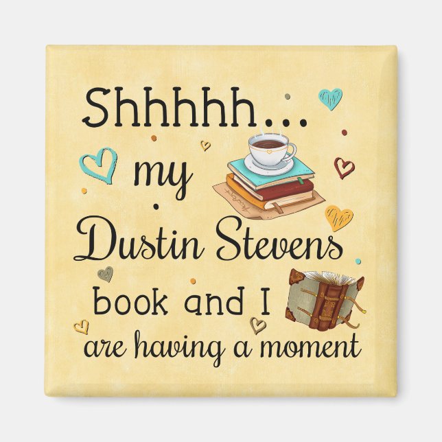 Mein Dustin Stevens Buch und ich haben einen Momen Magnet (Vorne)