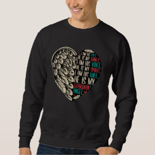 Mein Ehemann ist mein Schutzengel Witwengattin Mem Sweatshirt