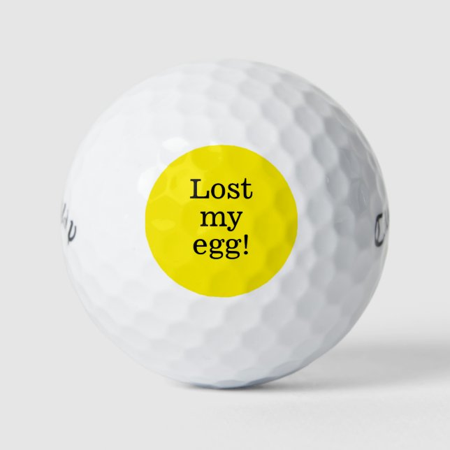 Mein Ei Gewittertes Sprichwort Neon Yellow Oaster  Golfball (Vorderseite)