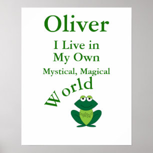 Mein eigener mystischer magischer Weltenfrosch Poster
