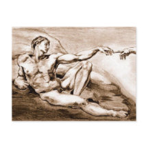 Mein eigener Zeichn von Michelangelos Adam