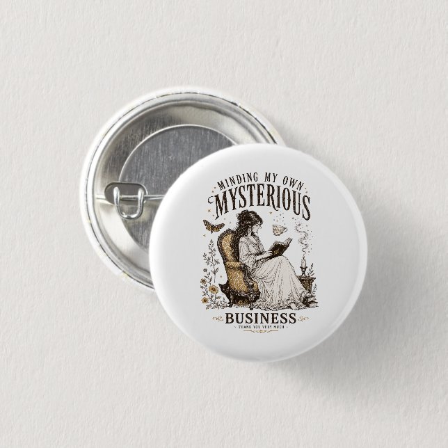 Mein eigenes mysteriöses Geschäft Gothic Reader Button (Vorne & Hinten)