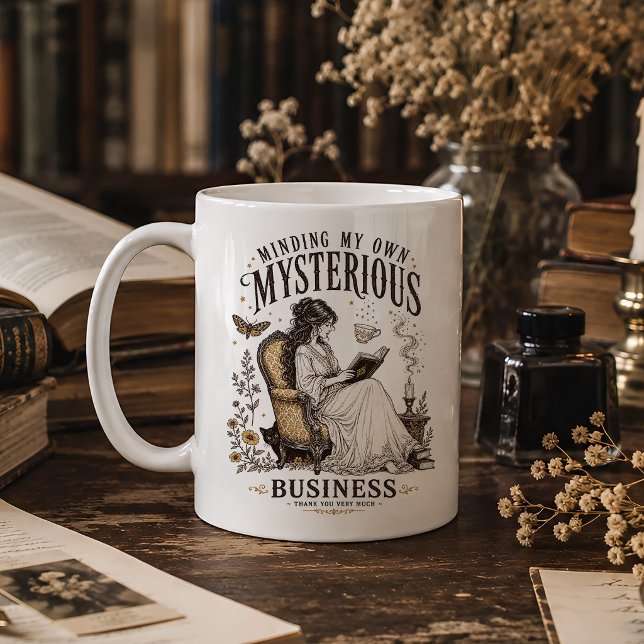 Mein eigenes mysteriöses Geschäft Gothic Reader Kaffeetasse (Von Creator hochgeladen)