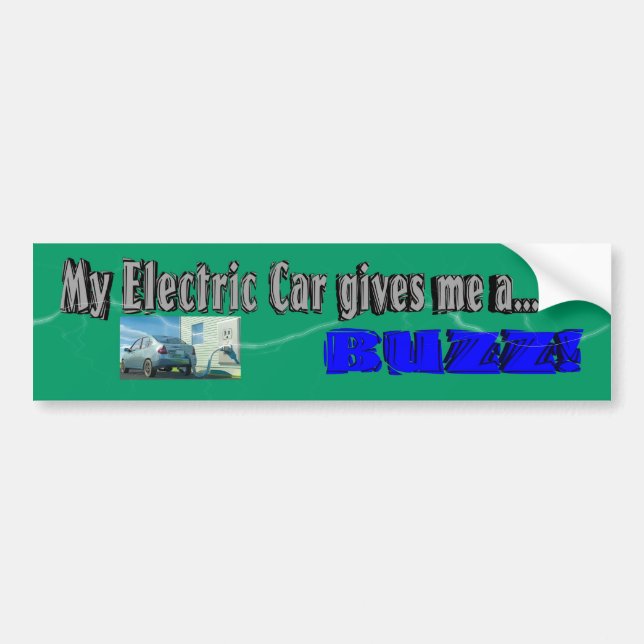 Mein elektrisches Auto-Autoaufkleber Autoaufkleber (Vorne)
