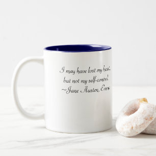 Mein Emma-Zitat aus dem Herzen verloren Zweifarbige Tasse