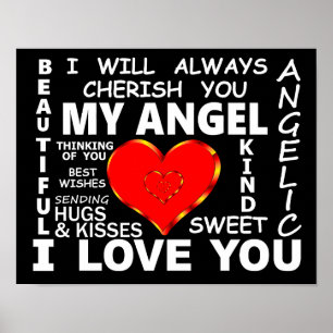 Mein Engel I Liebe Poster