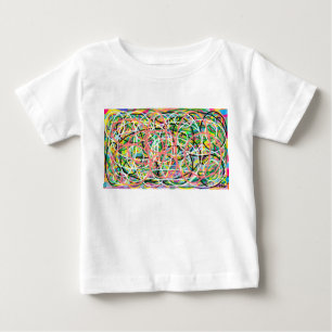 Mein Engellogo mit gemusterter Pastellfarbe Baby T-shirt