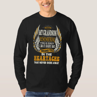 Mein Enkel erinnert sich Vermisst an dich im Herze T-Shirt