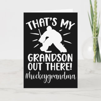 Mein Enkel Hockey Oma Eishockeyspieler Groß Karte