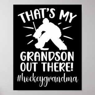 Mein Enkel Hockey Oma Eishockeyspieler Groß Poster