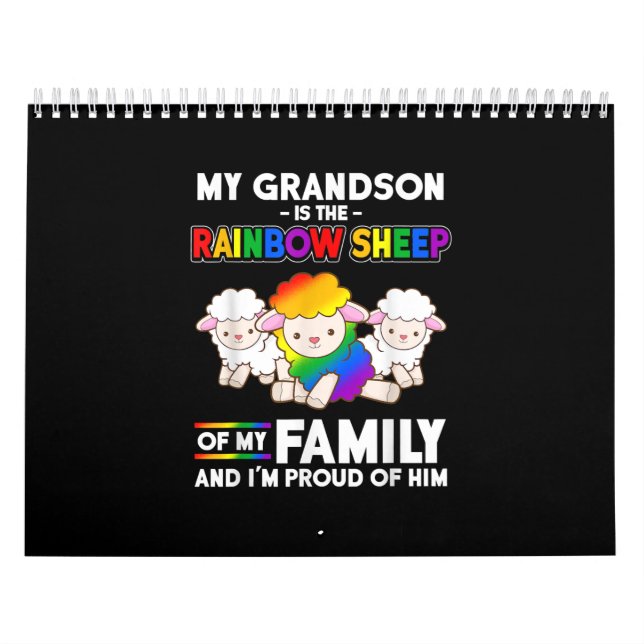 Mein Enkel ist ein Regenbogenschaf mit Familiensto Kalender (Titelbild)