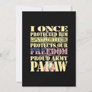 Mein Enkel ist ein Soldat Stolz Army Papaw Herren Einladung