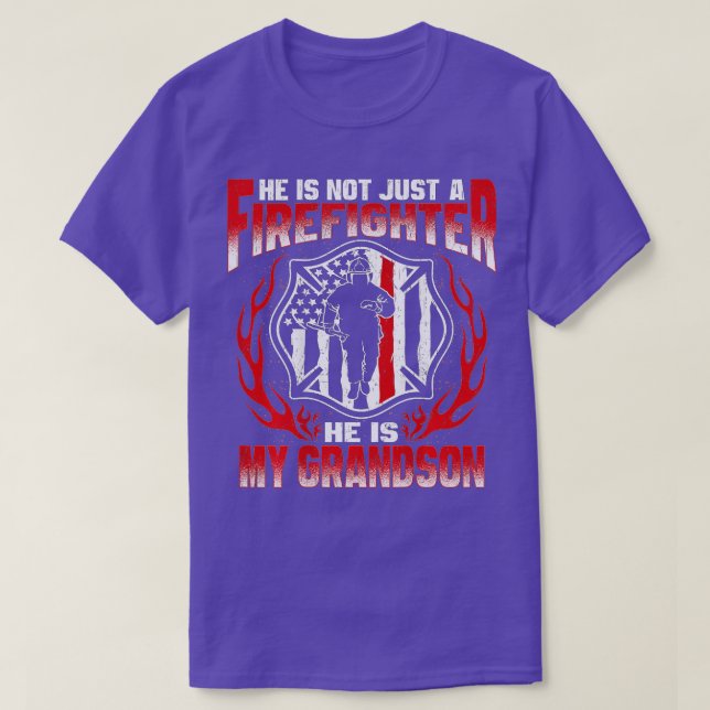 Mein Enkel ist Feuerwehrmann, Oma Gr T-Shirt (Design vorne)