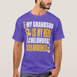 Mein Enkel ist mein Held, das Bewusstsein für Kreb T-Shirt