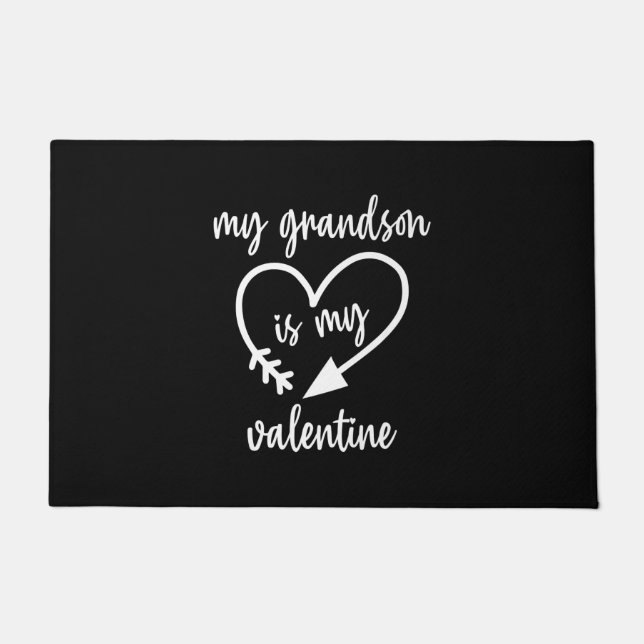 Mein Enkel ist mein Niedlicher Valentinin Fußmatte (Vorderseite)