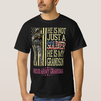 mein Enkel ist Soldat stolze Armeegenerma T-Shirt