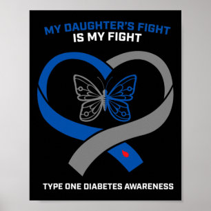 Mein Enkel kämpft gegen Typ 1 Diabetes Poster