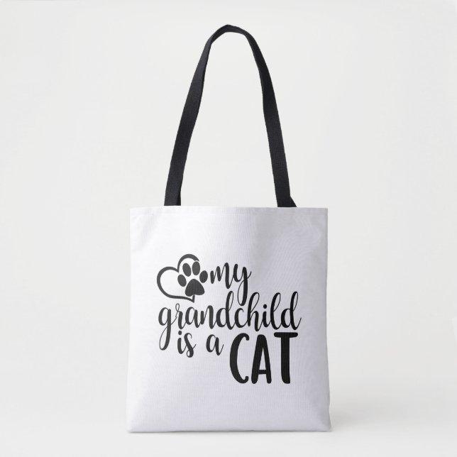 Mein Enkelkind ist eine Katzen-Tasche Tasche (Vorderseite)