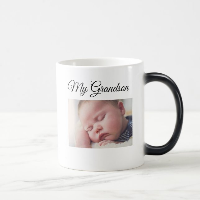 Mein Enkelsohn Personalisiert Foto Kaffee Tasse (Rechts)