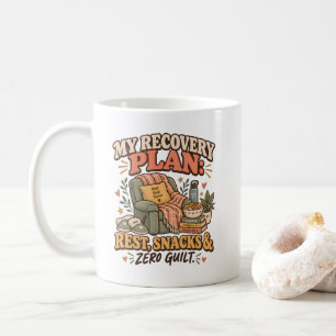 Mein Erholungsplan: Ruhe, Snacks & Null Schuld Fro Kaffeetasse